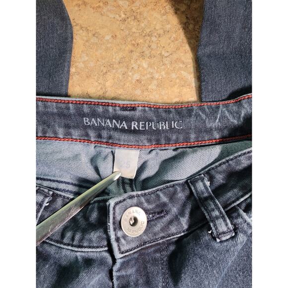 Banana Republic Indigo Denim Jeggings Skinny Stretch Pants 0 Minimalist Capsule - Picture 4 of 9